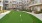 Putting Green course with grass and flags for the holes